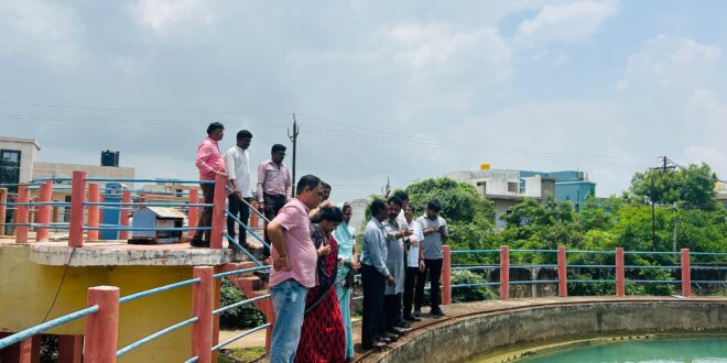 नपाध्यक्ष श्रीमती प्रतिभा चौधरी ने किया पंप हॉउस का निरीक्षण….